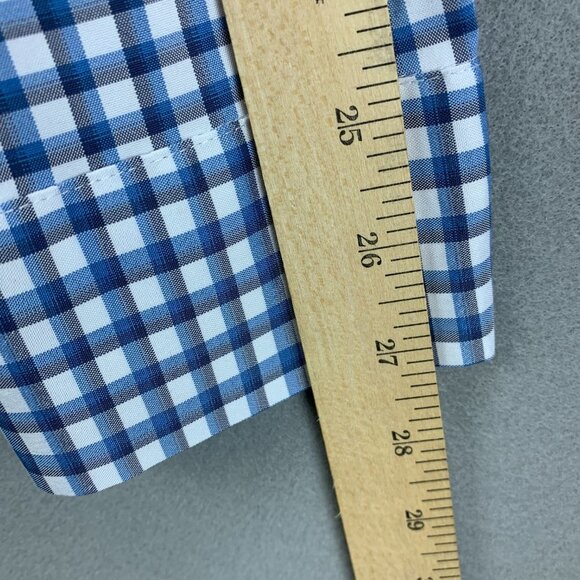 Ministry of Supply Shirt Mens XXL Blue Button Up Long Sleeve Performance Wicking - Picture 14 of 16